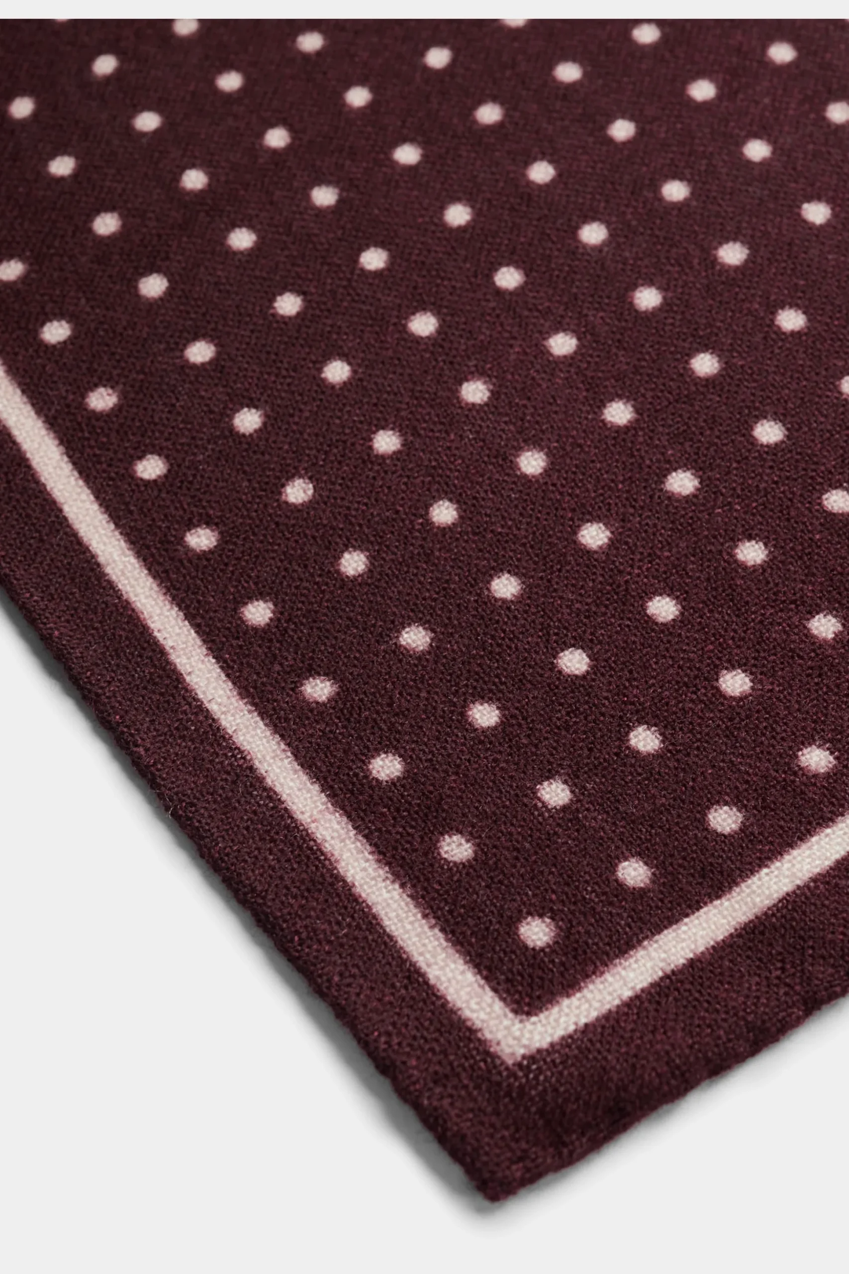 SUITSUPPLY Einstecktuch Dunkelrot Gepunktet-Männlich Einstecktücher