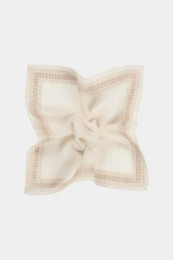SUITSUPPLY Einstecktuch Gerahmt Off-White-Männlich Einstecktücher