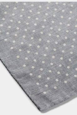 SUITSUPPLY Einstecktuch Grau Doppelseitig-Männlich Einstecktücher