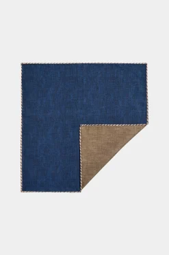 SUITSUPPLY Einstecktuch Navy-Männlich Einstecktücher