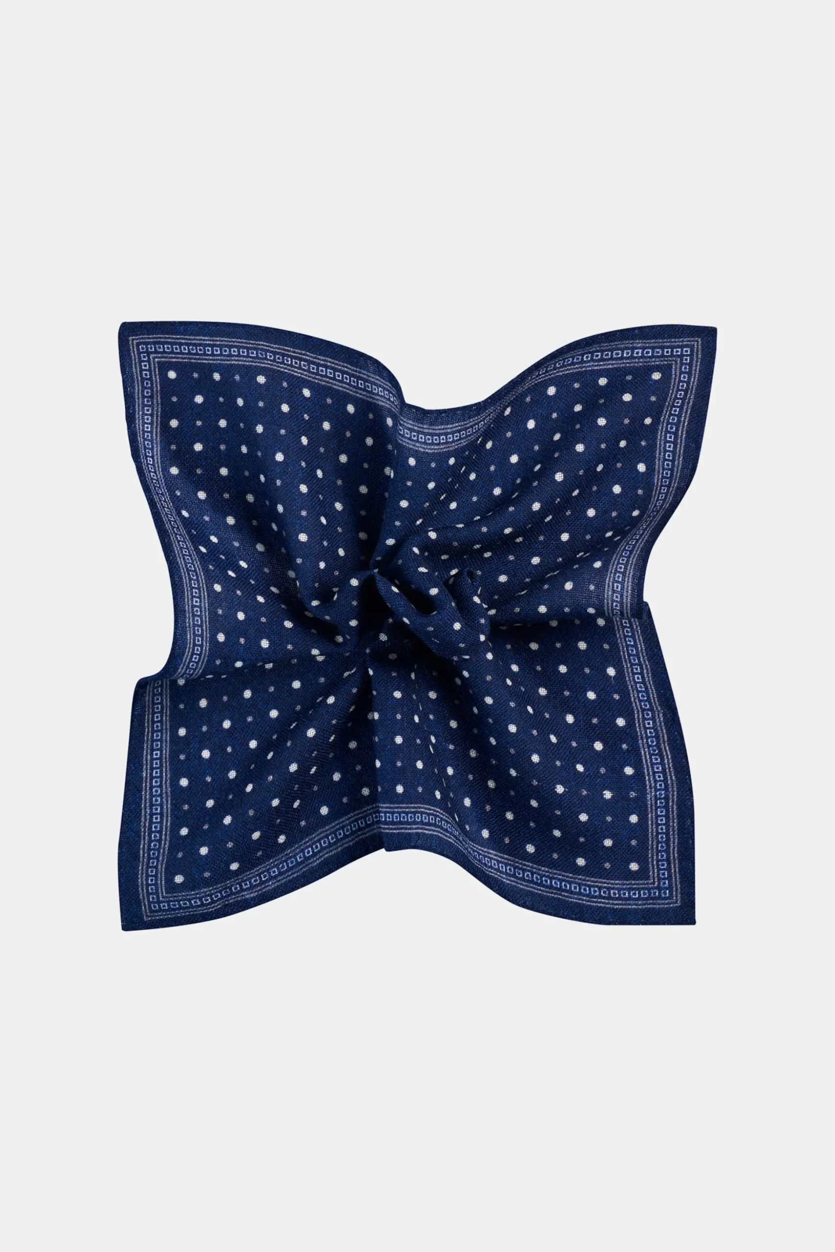 SUITSUPPLY Einstecktuch Navy Gepunktet-Männlich Einstecktücher