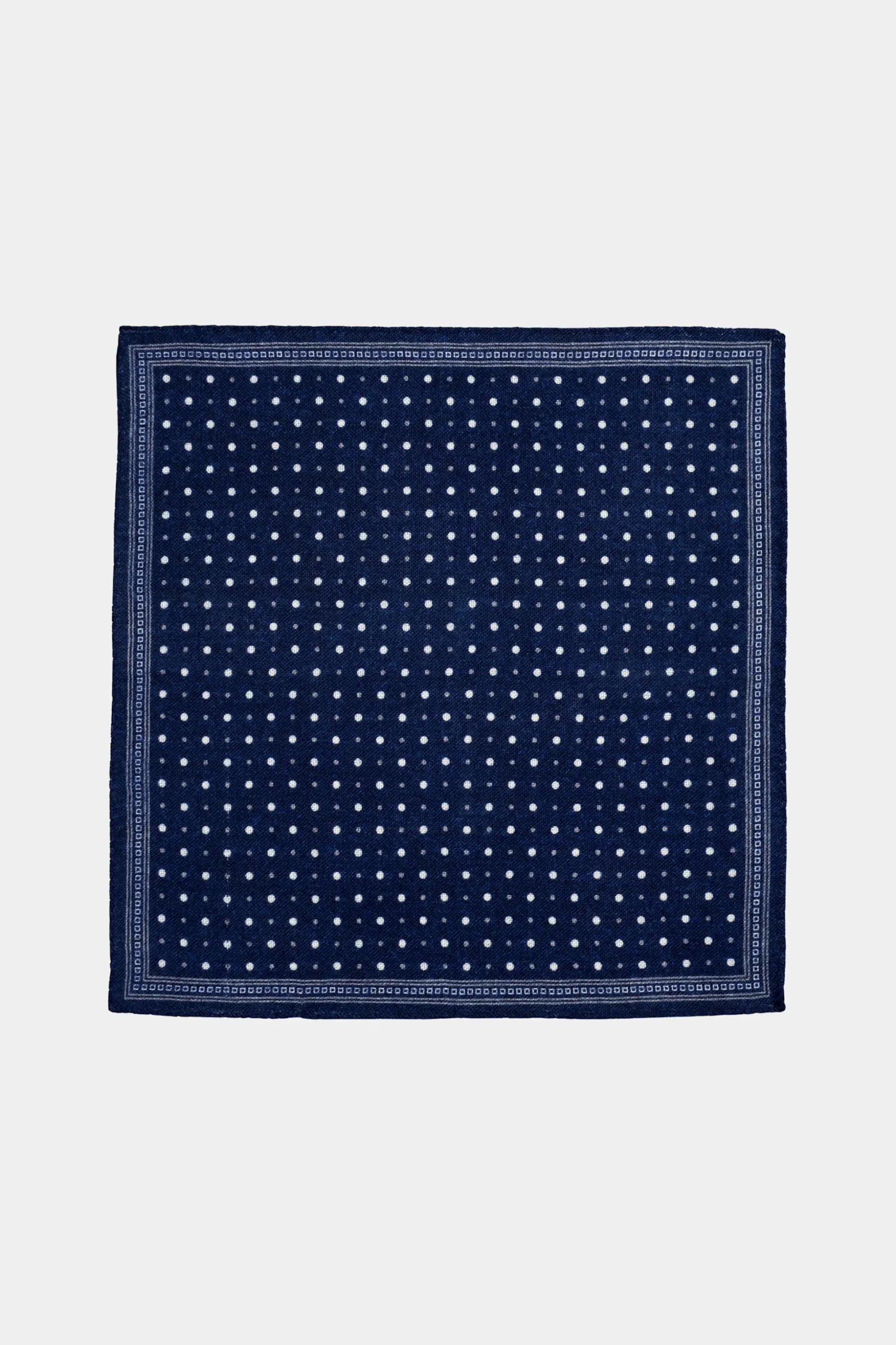 SUITSUPPLY Einstecktuch Navy Gepunktet-Männlich Einstecktücher