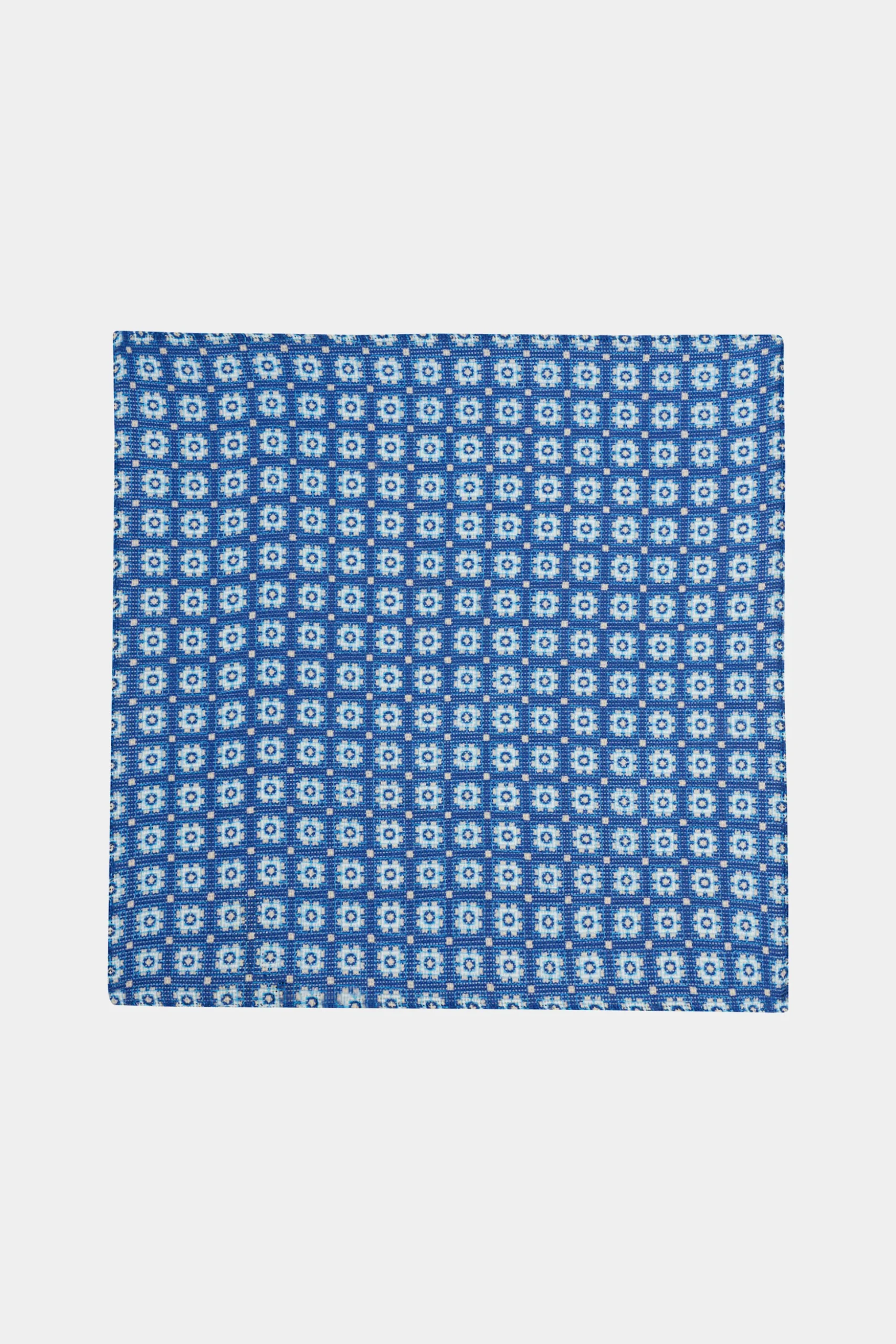 SUITSUPPLY Einstecktuch Navy Mit Grafik-Muster-Männlich Einstecktücher