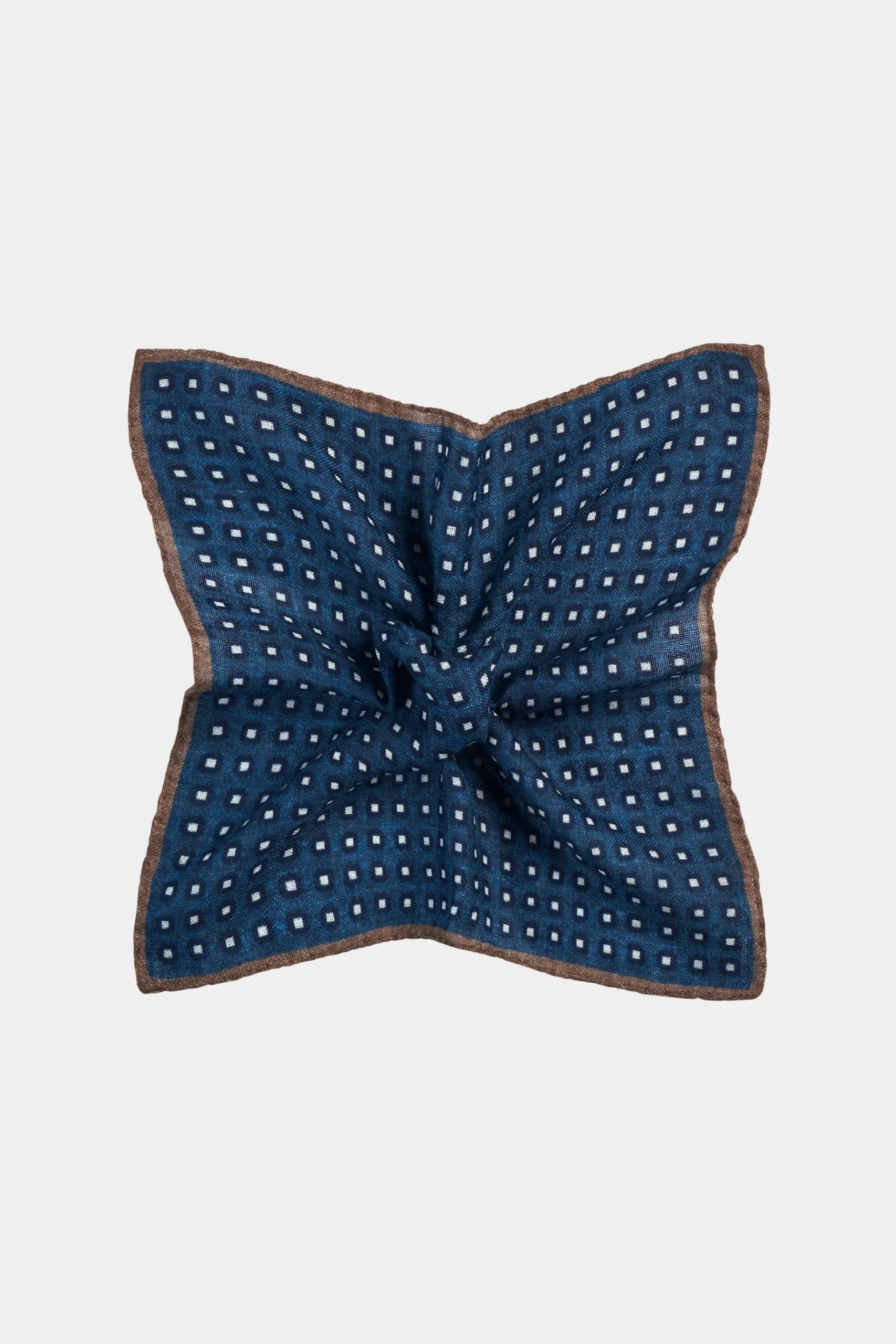 SUITSUPPLY Einstecktuch Navy Mit Grafik-Muster-Männlich Einstecktücher