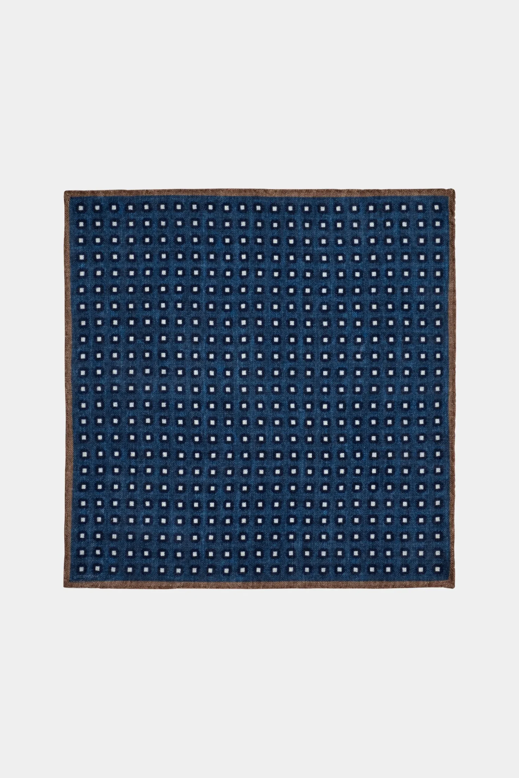 SUITSUPPLY Einstecktuch Navy Mit Grafik-Muster-Männlich Einstecktücher
