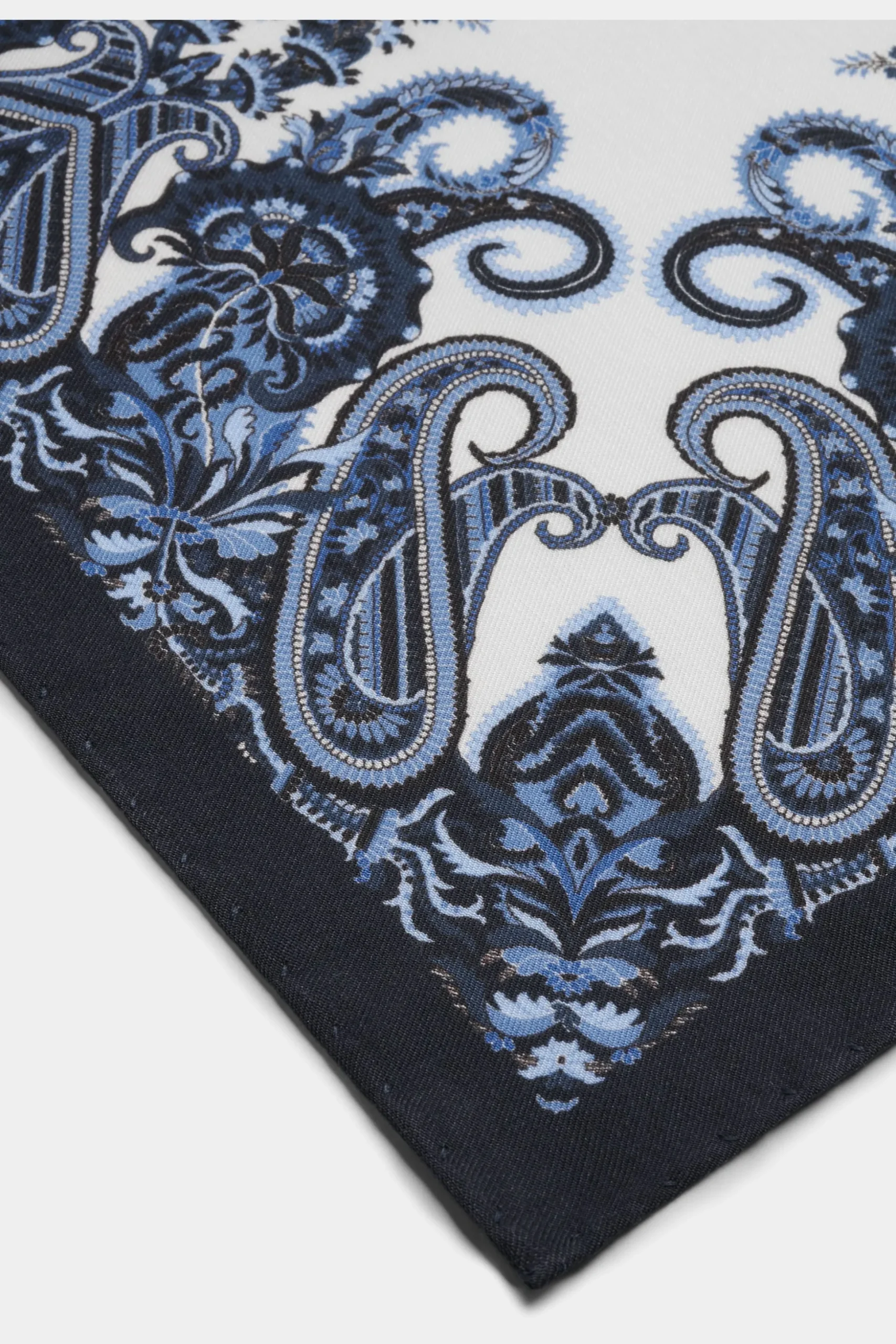 SUITSUPPLY Einstecktuch Navy Mit Paisley-Muster-Männlich Einstecktücher