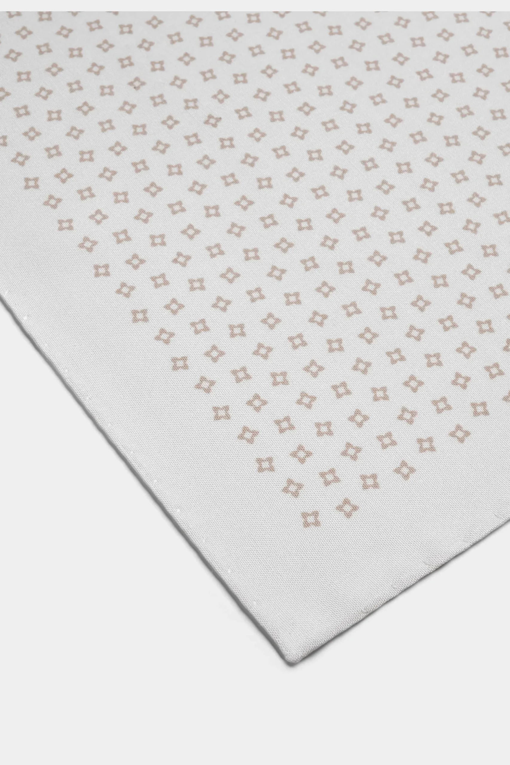 SUITSUPPLY Einstecktuch Off-White Grafikmuster-Männlich Einstecktücher