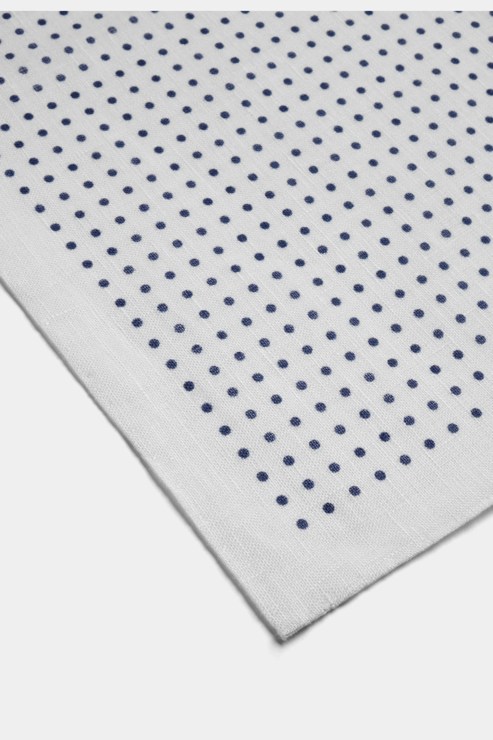 SUITSUPPLY Einstecktuch Weiß Gepunktet-Männlich Einstecktücher