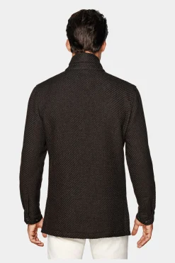 SUITSUPPLY Greenwich Hemd-Sakko Braun-Männlich Hemd-Sakkos