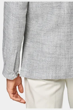 SUITSUPPLY Greenwich Hemd-Sakko Hellgrau-Männlich Hemd-Sakkos