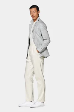 SUITSUPPLY Greenwich Hemd-Sakko Hellgrau-Männlich Hemd-Sakkos