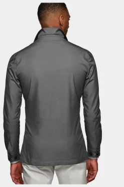 SUITSUPPLY Greenwich Hemd-Sakko Mittelgrau-Männlich Hemd-Sakkos