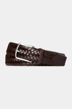 SUITSUPPLY Gürtel Braun Geflochten-Männlich Gürtel