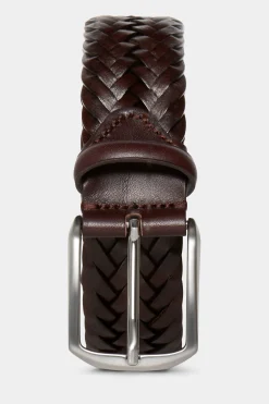 SUITSUPPLY Gürtel Braun Geflochten-Männlich Gürtel