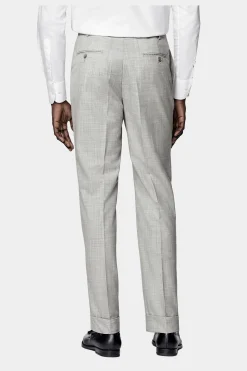 SUITSUPPLY Havana Anzug Dreiteiler Hellgrau-Männlich Business Anzüge