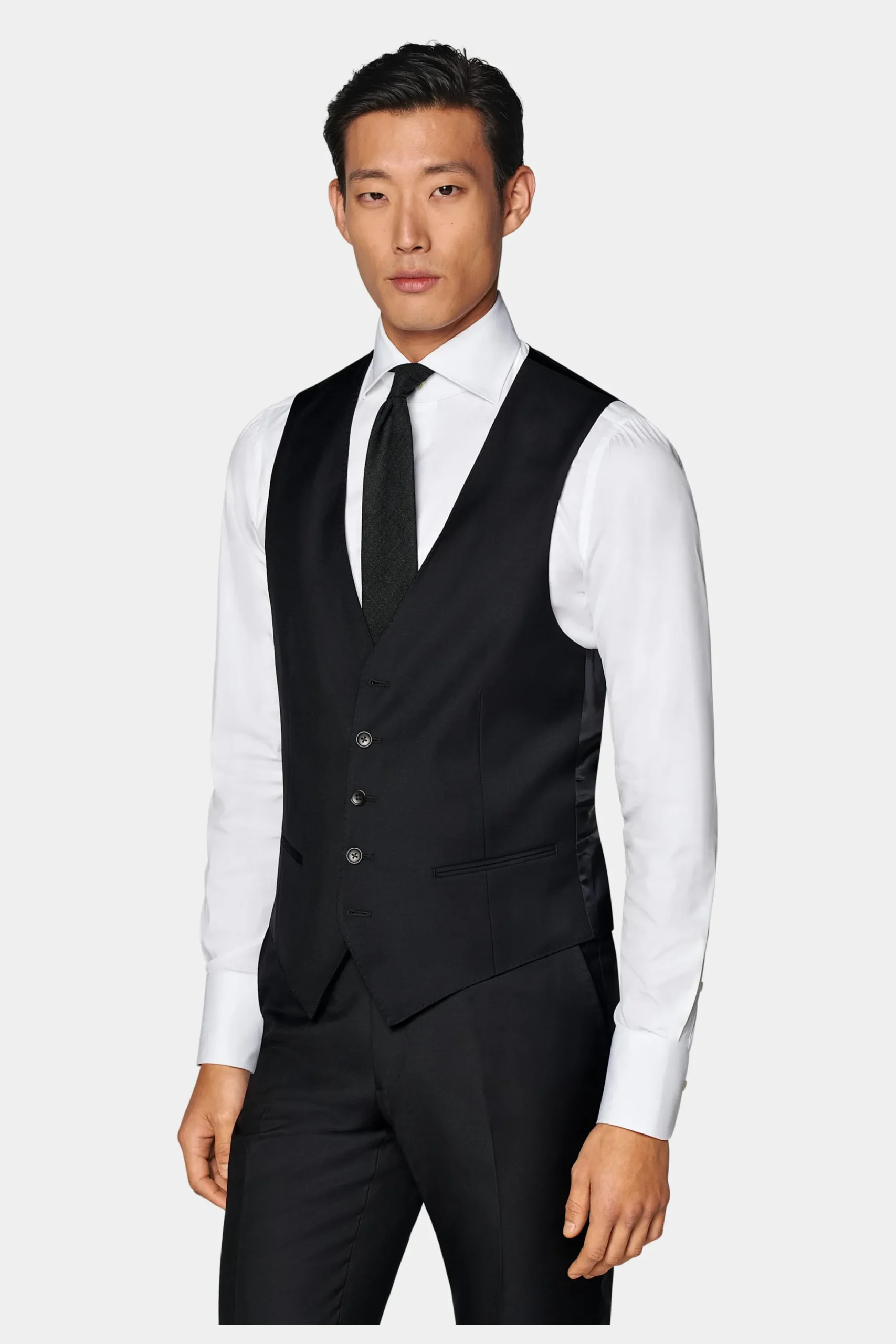 SUITSUPPLY Havana Anzug Dreiteiler Navy-Männlich Business Anzüge