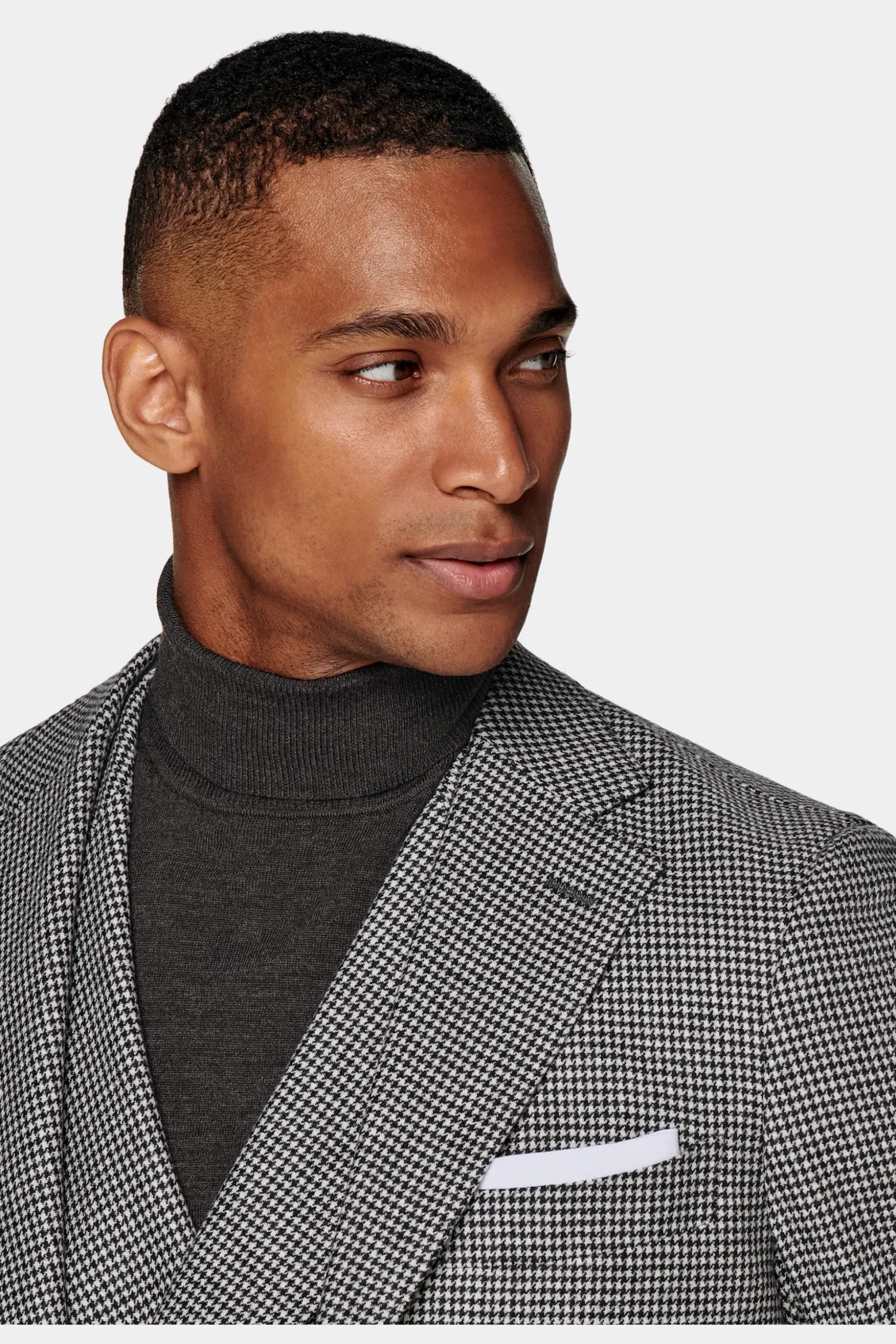 SUITSUPPLY Havana Anzug Dreiteiler Schwarz Hahnentrittmuster-Männlich Casual Anzüge