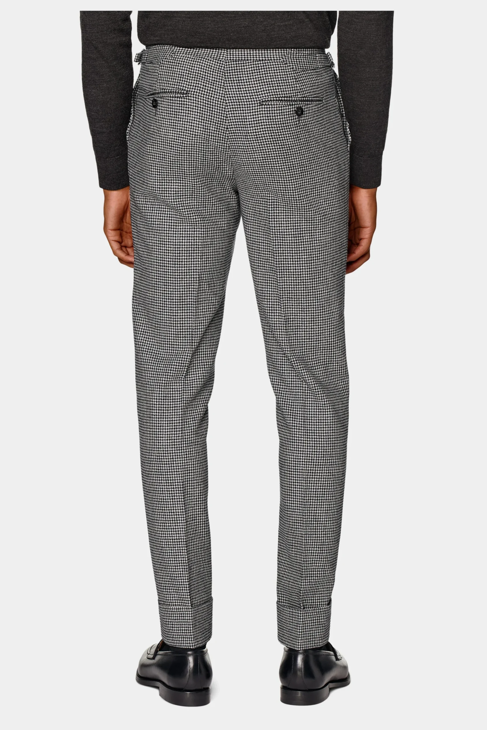 SUITSUPPLY Havana Anzug Dreiteiler Schwarz Hahnentrittmuster-Männlich Casual Anzüge