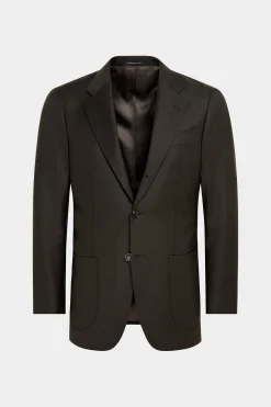 SUITSUPPLY Havana Anzug Dunkelbraun-Männlich Business Anzüge
