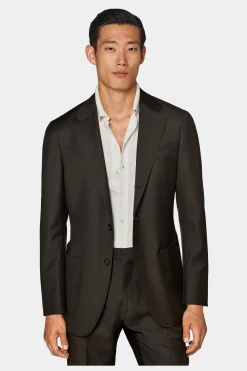 SUITSUPPLY Havana Anzug Dunkelbraun-Männlich Business Anzüge
