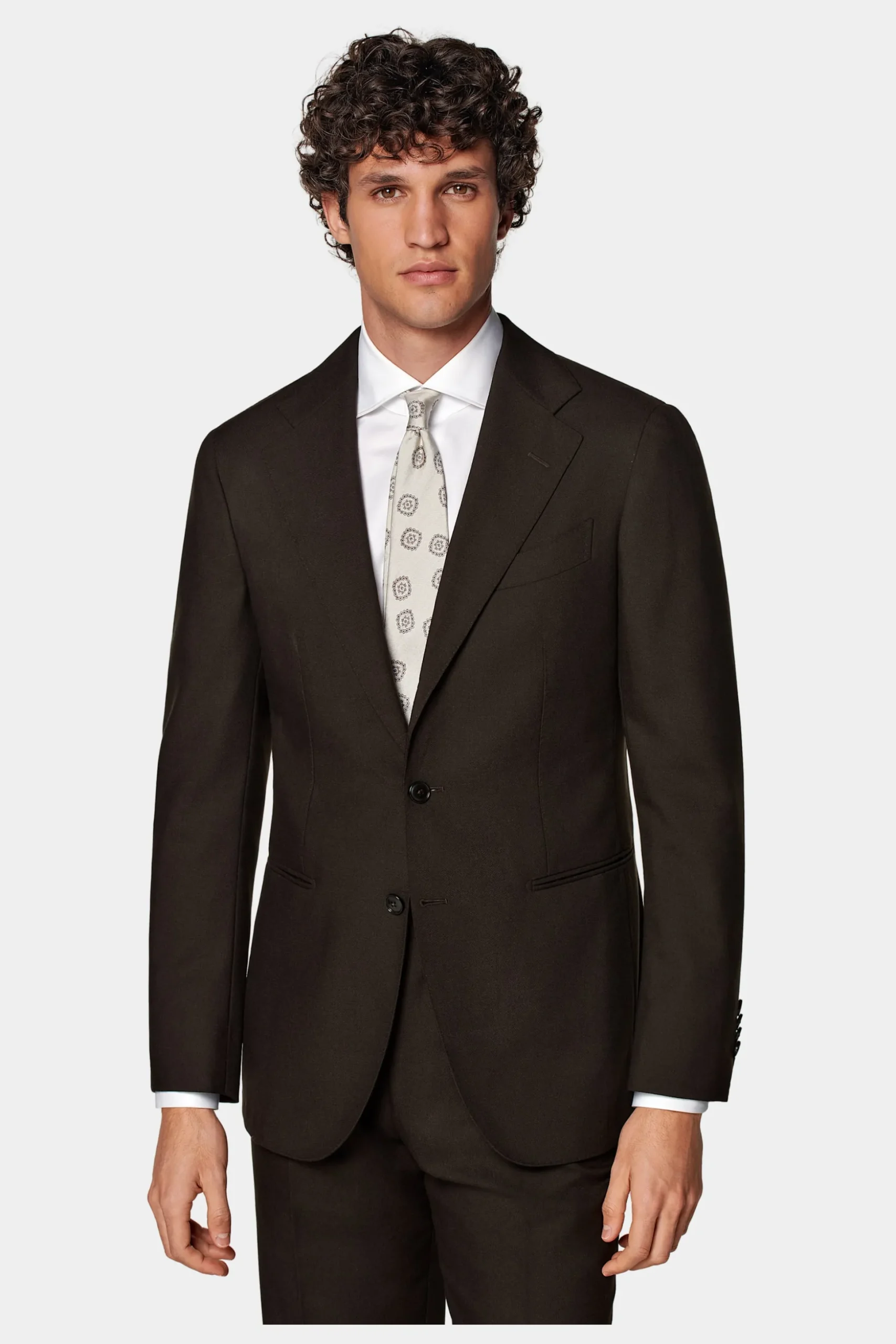 SUITSUPPLY Havana Anzug Dunkelbraun-Männlich Business Anzüge
