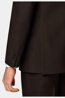 SUITSUPPLY Havana Anzug Dunkelbraun-Männlich Business Anzüge