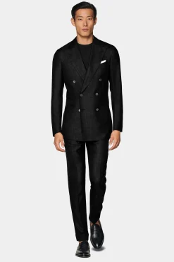 SUITSUPPLY Havana Anzug Dunkelgrau-Männlich Casual Anzüge