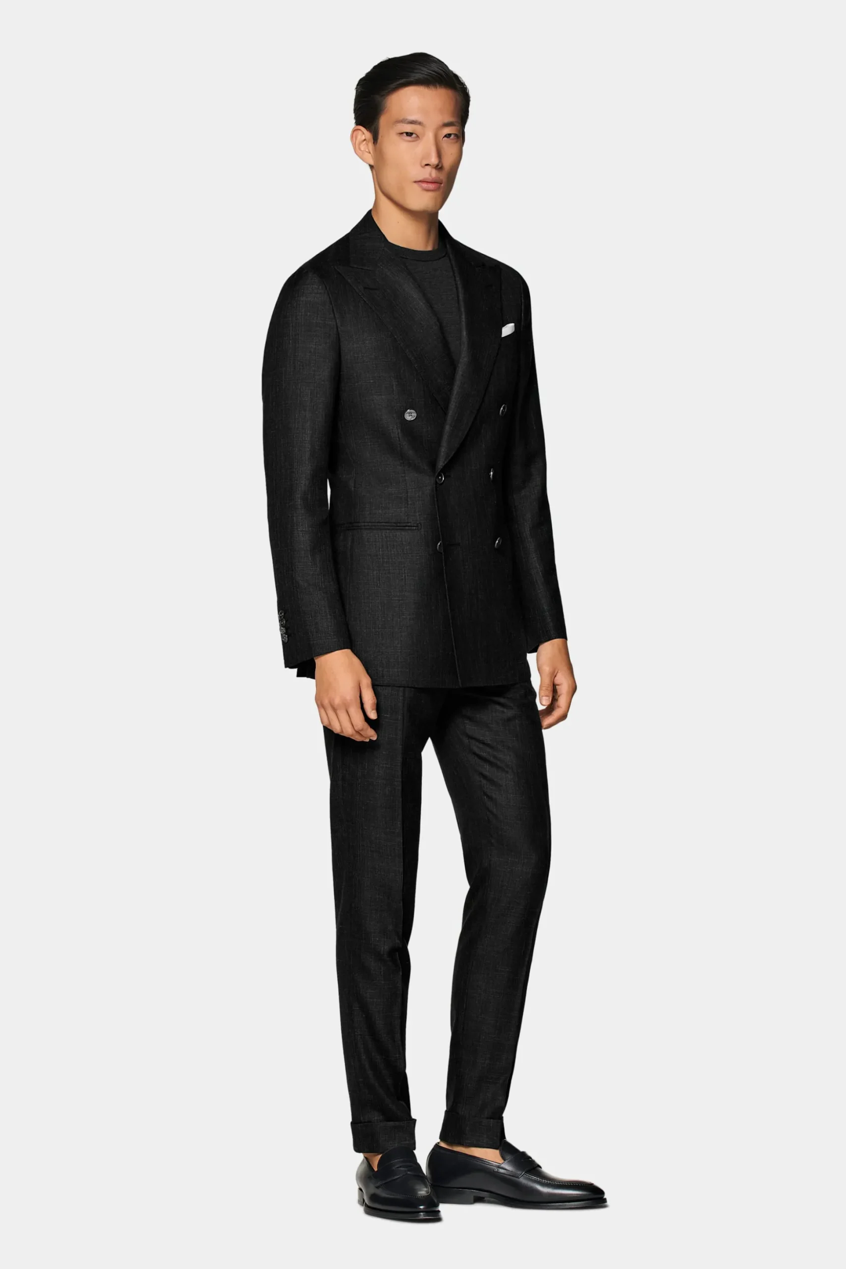 SUITSUPPLY Havana Anzug Dunkelgrau-Männlich Casual Anzüge