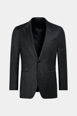 SUITSUPPLY Havana Anzug Dunkelgrau Kariert-Männlich Business Anzüge