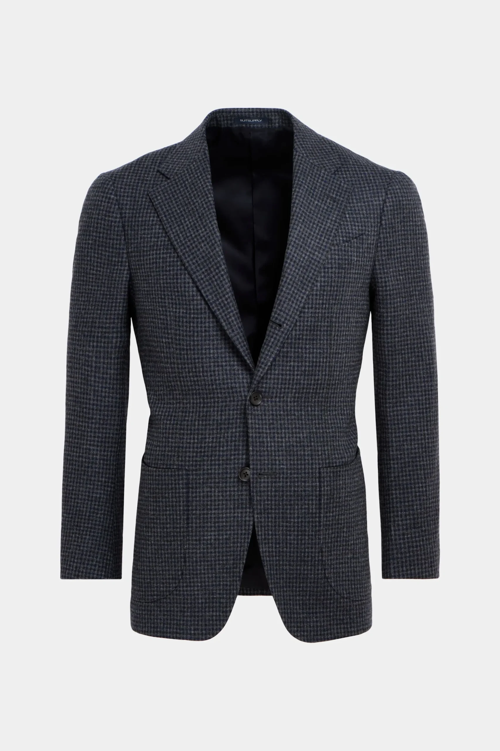 SUITSUPPLY Havana Anzug Dunkelgrau Mit Karo-Männlich Casual Anzüge