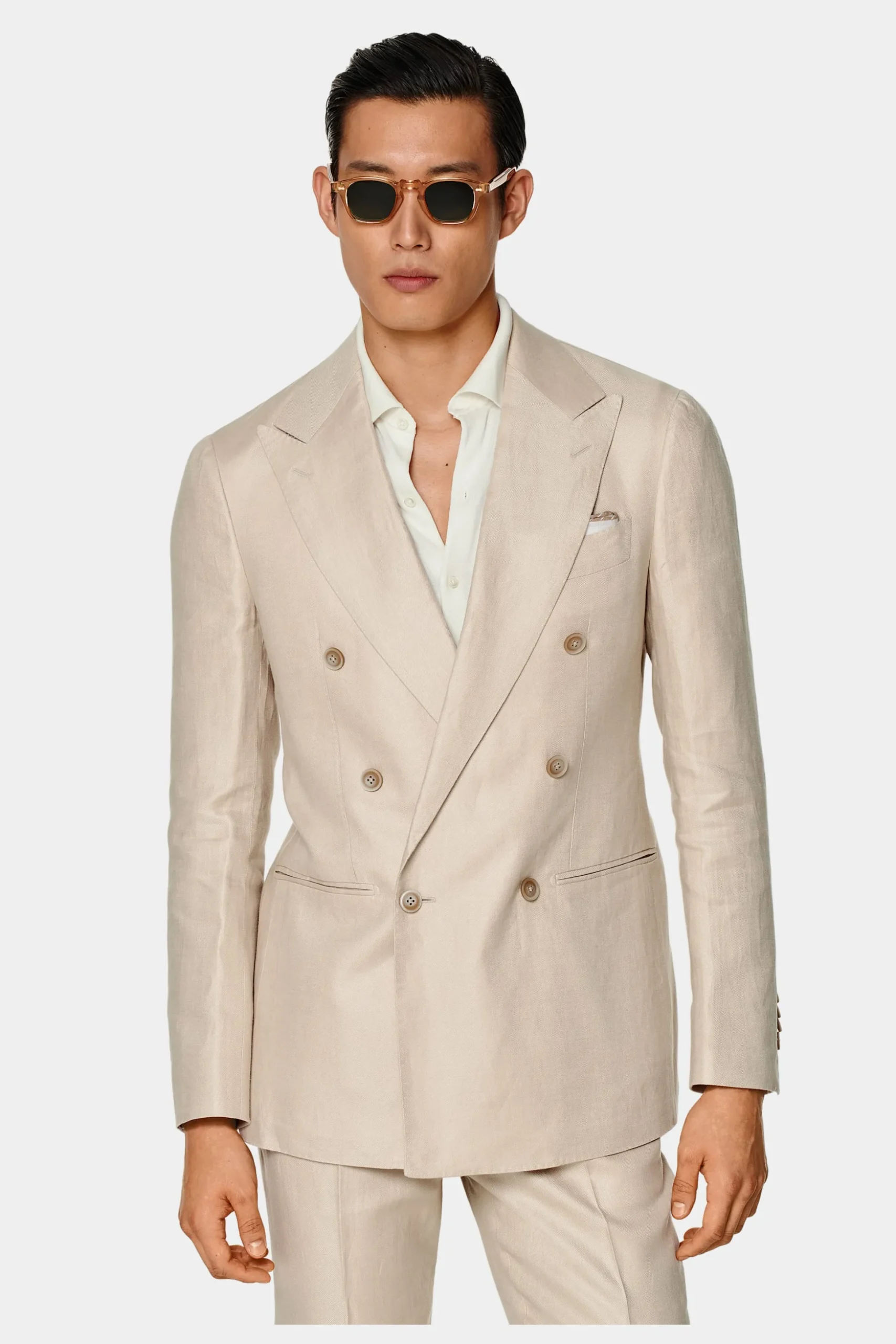 SUITSUPPLY Havana Anzug Hellbraun-Männlich Casual Anzüge
