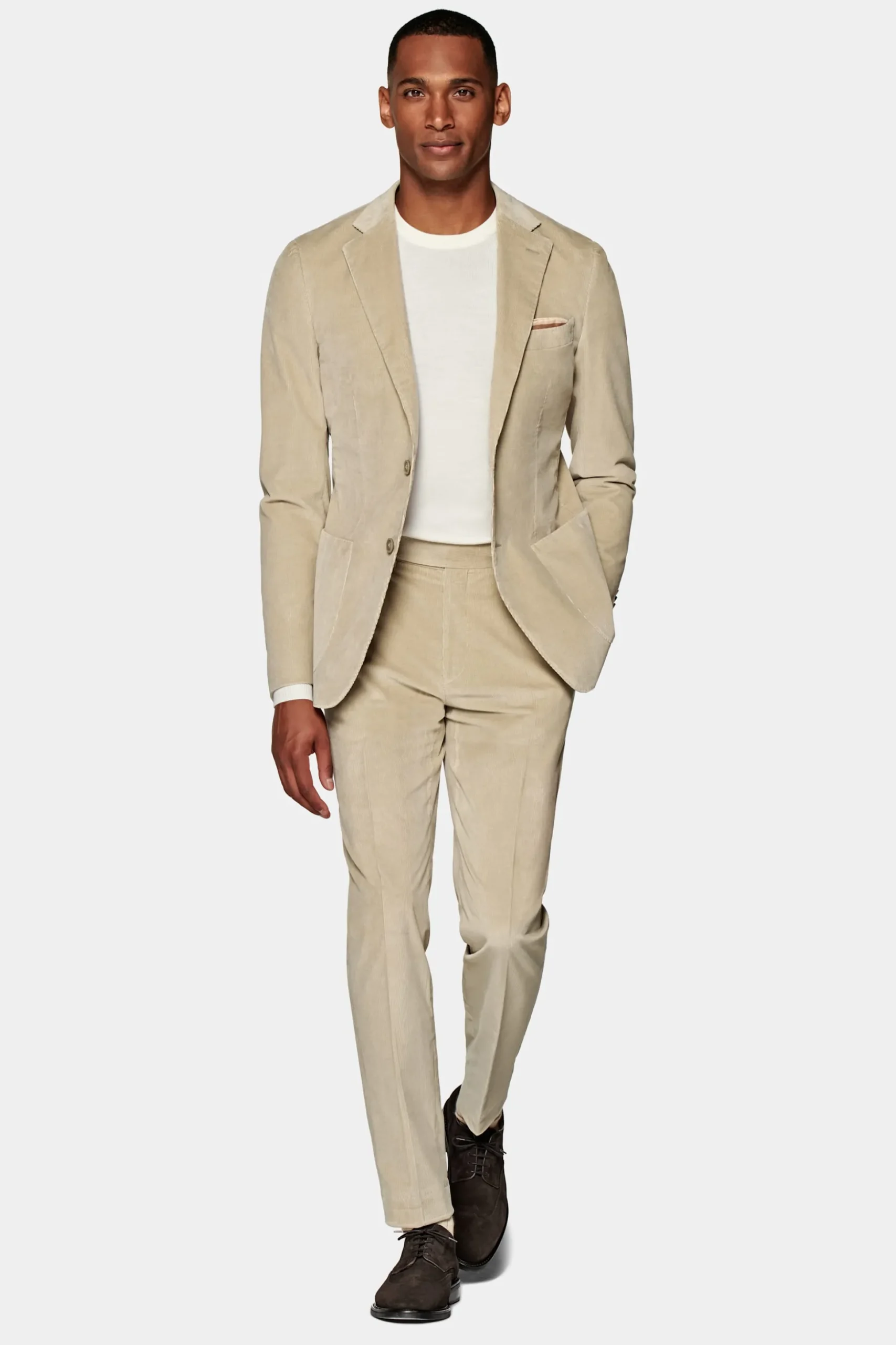 SUITSUPPLY Havana Anzug Hellbraun-Männlich Casual Anzüge