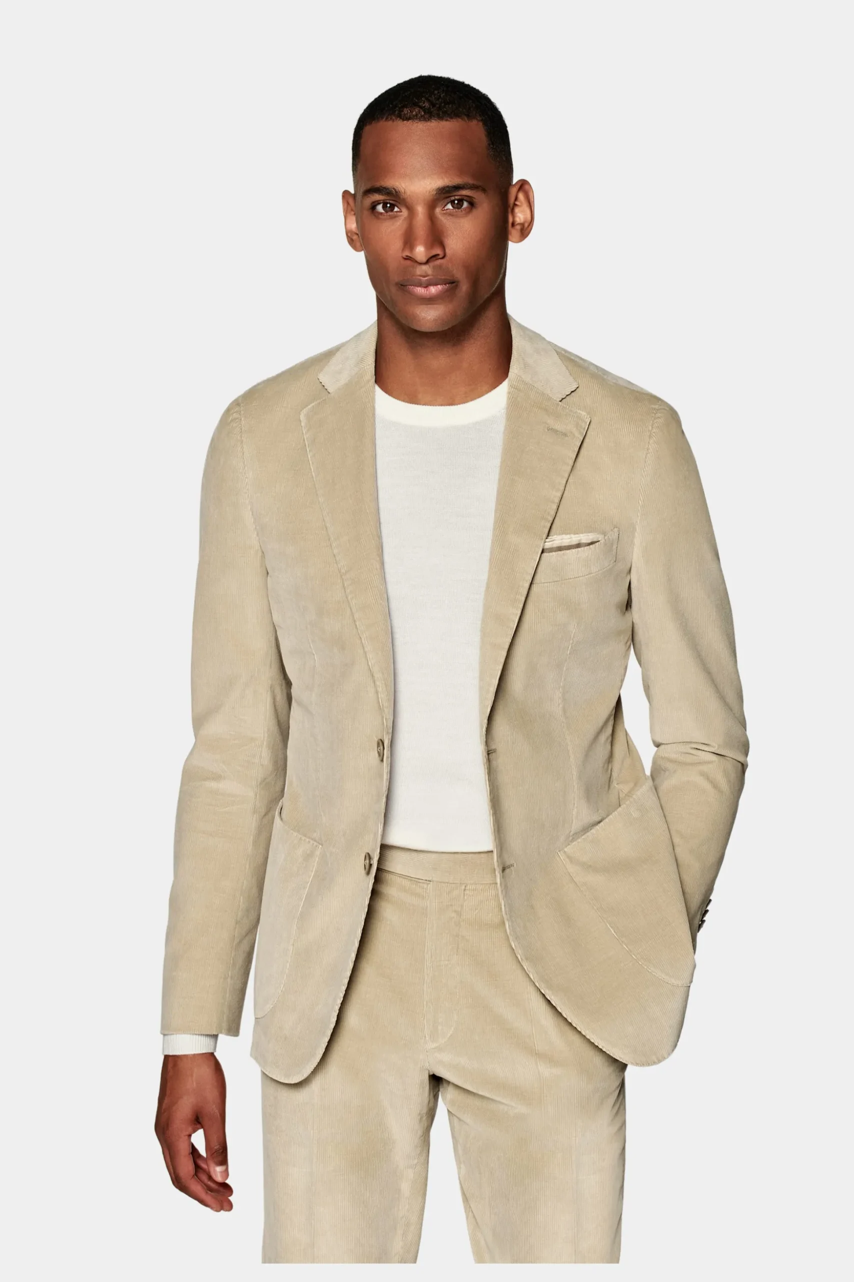 SUITSUPPLY Havana Anzug Hellbraun-Männlich Casual Anzüge