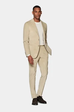 SUITSUPPLY Havana Anzug Hellbraun-Männlich Casual Anzüge
