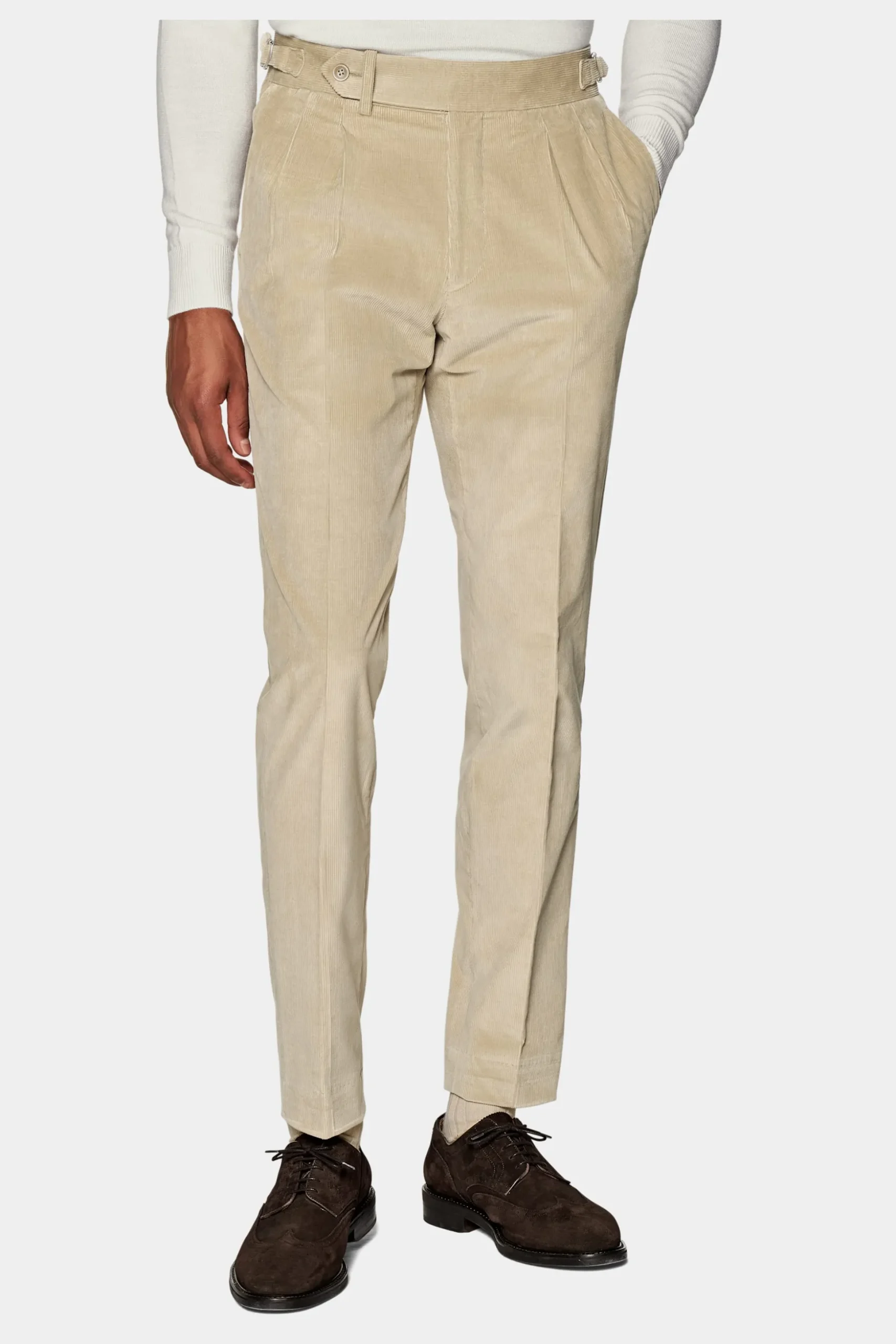 SUITSUPPLY Havana Anzug Hellbraun-Männlich Casual Anzüge