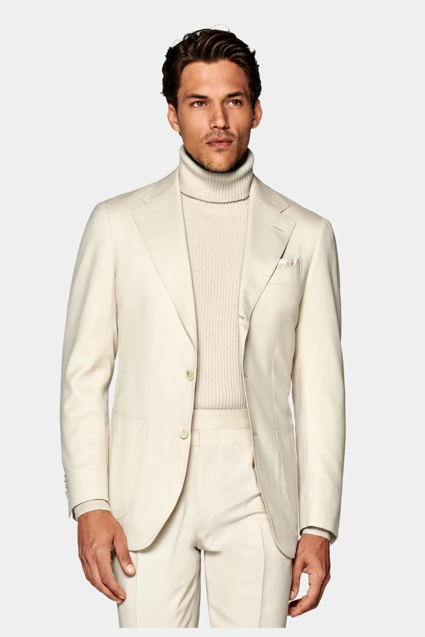 SUITSUPPLY Havana Anzug Hellbraun-Männlich Casual Anzüge