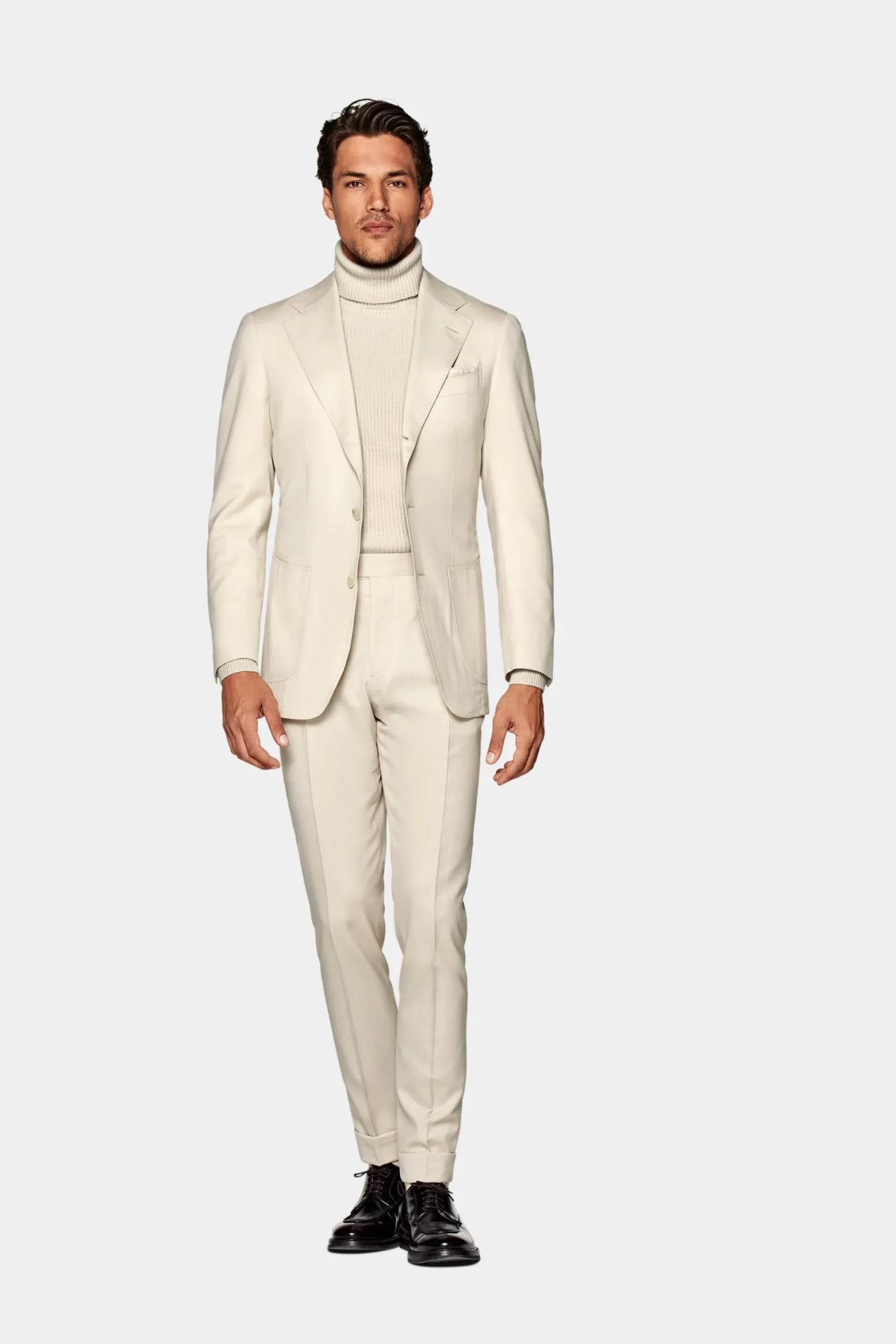 SUITSUPPLY Havana Anzug Hellbraun-Männlich Casual Anzüge