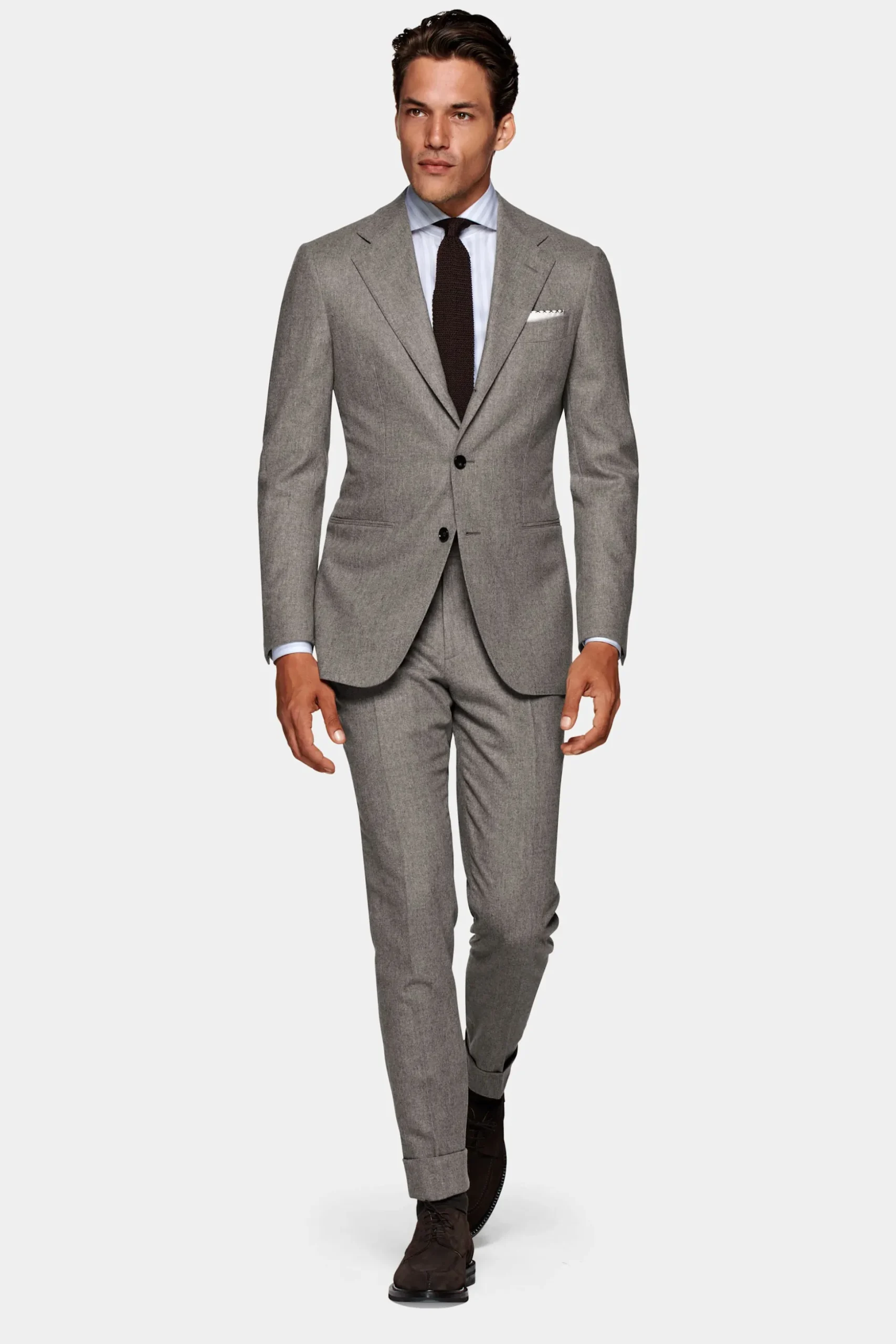 SUITSUPPLY Havana Anzug Hellbraun-Männlich Casual Anzüge