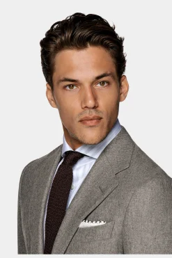 SUITSUPPLY Havana Anzug Hellbraun-Männlich Casual Anzüge