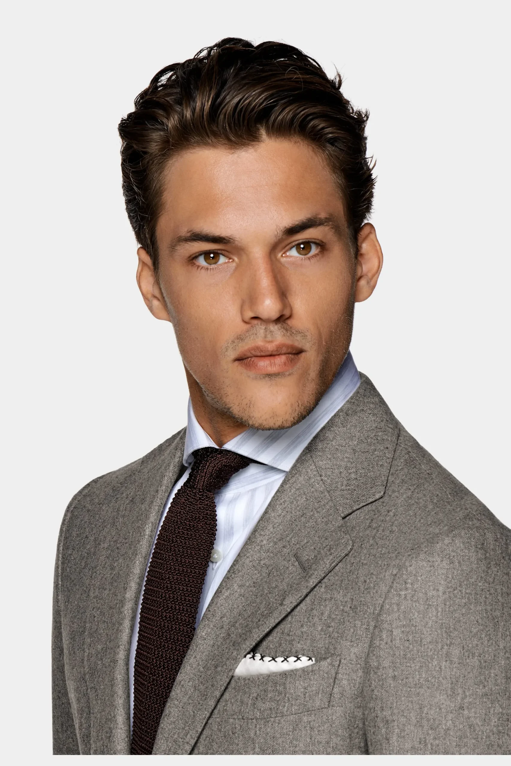 SUITSUPPLY Havana Anzug Hellbraun-Männlich Casual Anzüge