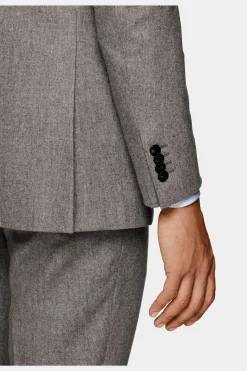 SUITSUPPLY Havana Anzug Hellbraun-Männlich Casual Anzüge