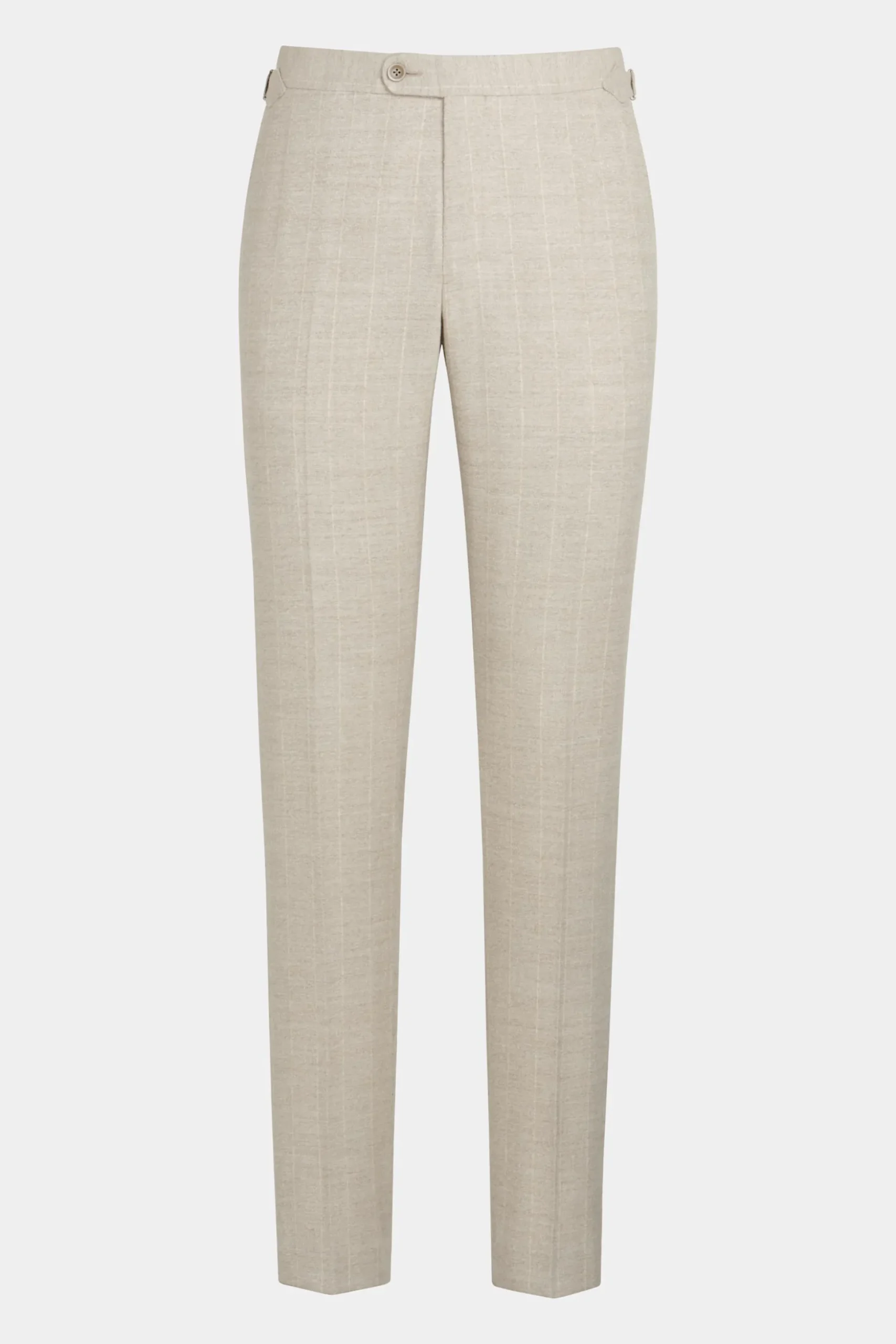 SUITSUPPLY Havana Anzug Hellbraun Gestreift-Männlich Casual Anzüge