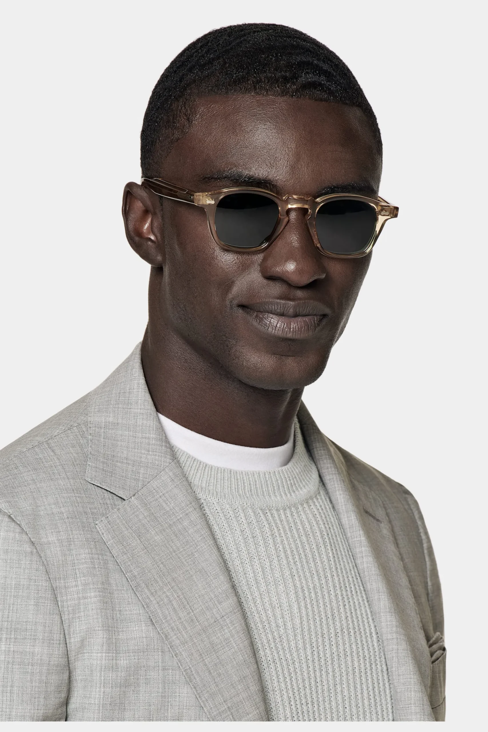 SUITSUPPLY Havana Anzug Hellgrau-Männlich Business Anzüge