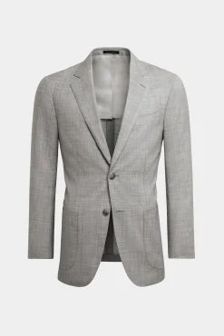 SUITSUPPLY Havana Anzug Hellgrau-Männlich Business Anzüge