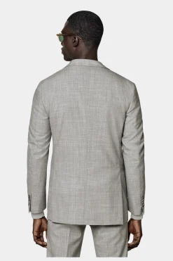 SUITSUPPLY Havana Anzug Hellgrau-Männlich Business Anzüge