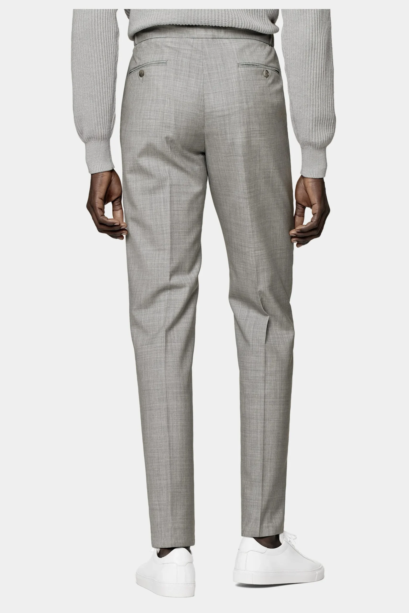 SUITSUPPLY Havana Anzug Hellgrau-Männlich Business Anzüge