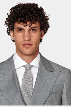 SUITSUPPLY Havana Anzug Hellgrau-Männlich Business Anzüge