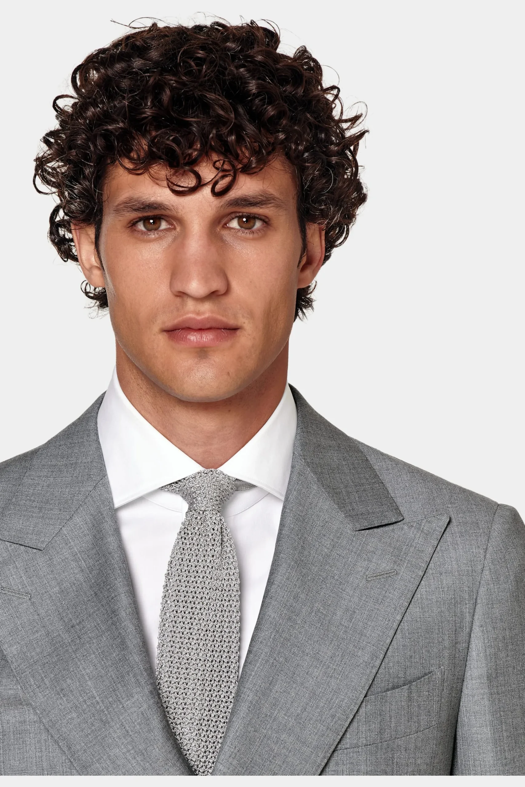 SUITSUPPLY Havana Anzug Hellgrau-Männlich Business Anzüge