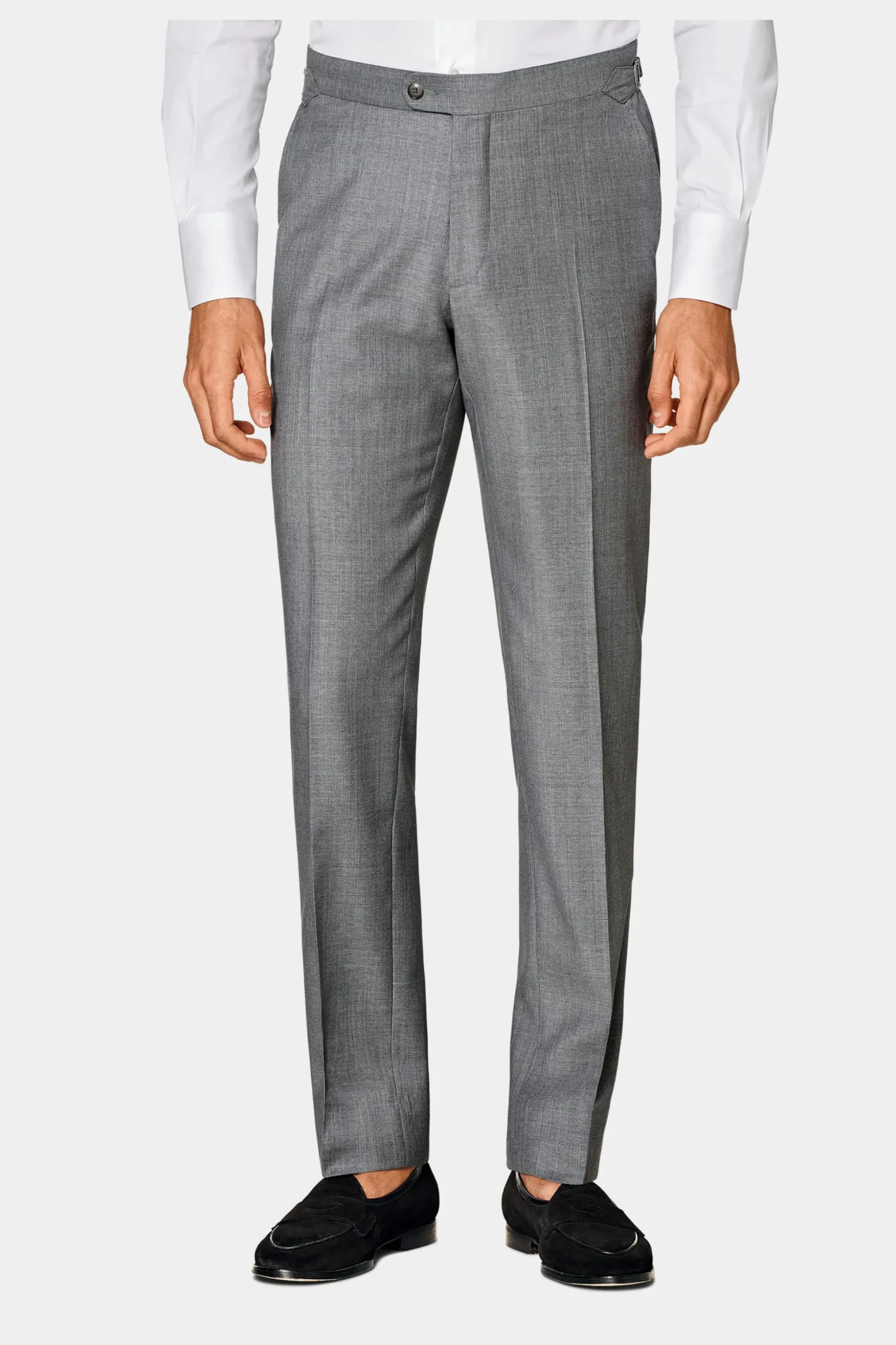 SUITSUPPLY Havana Anzug Hellgrau-Männlich Business Anzüge