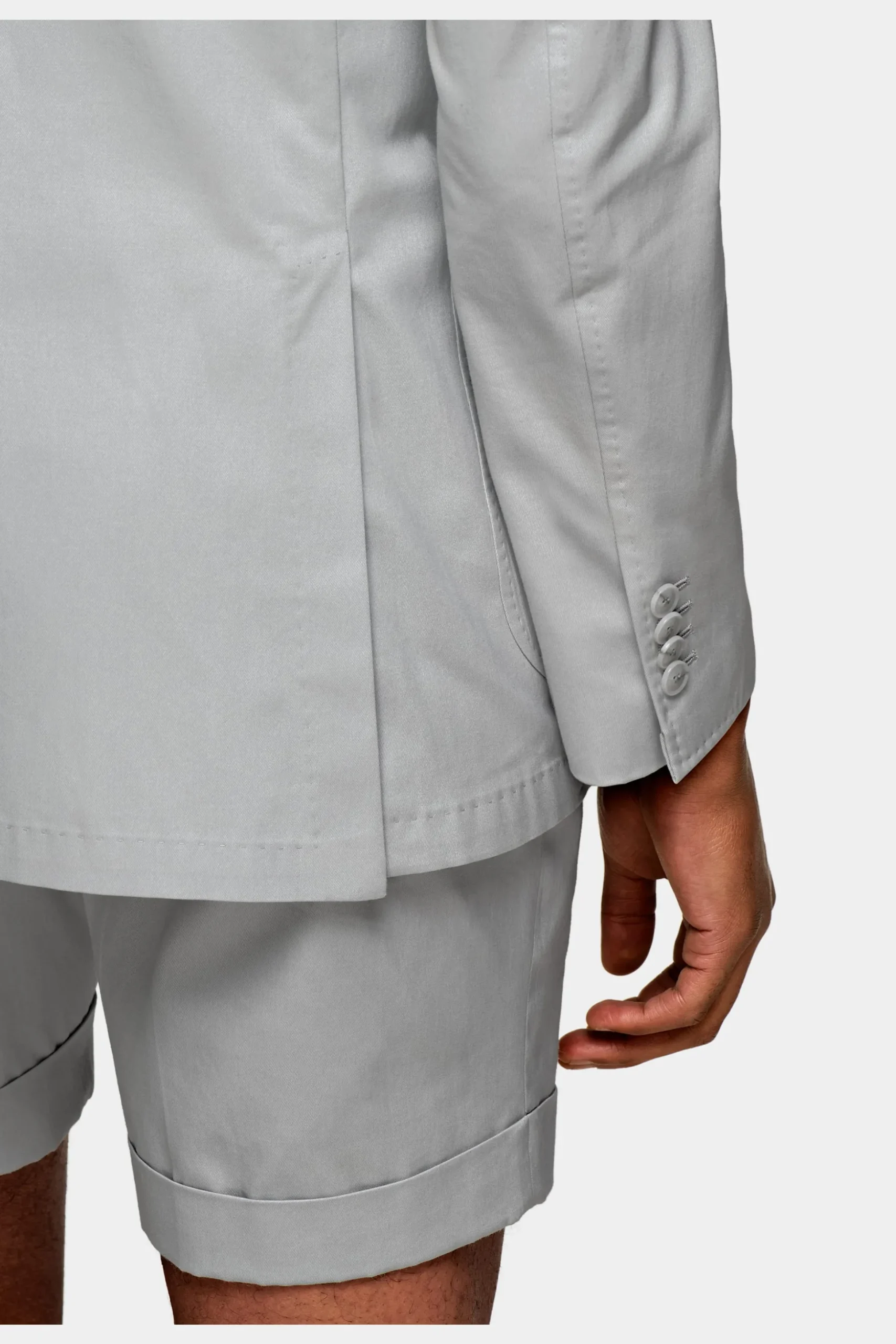 SUITSUPPLY Havana Anzug Hellgrau-Männlich Casual Anzüge